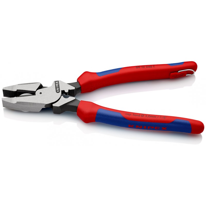 09 12 240 T Τσιμπίδες καλωδίων Lineman’s Pliers με δακτύλιο στερέωσης αμερικάνικο μοντέλο KNIPEX