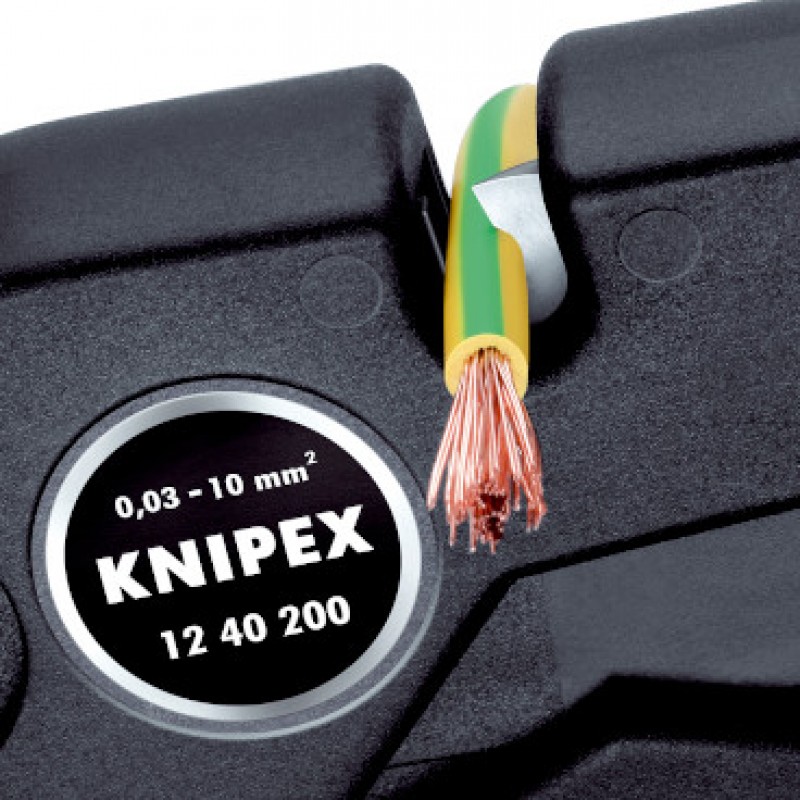 12 40 200 Αυτόματα Προσαρμοζόμενος Απογυμνωτής Καλωδίων KNIPEX