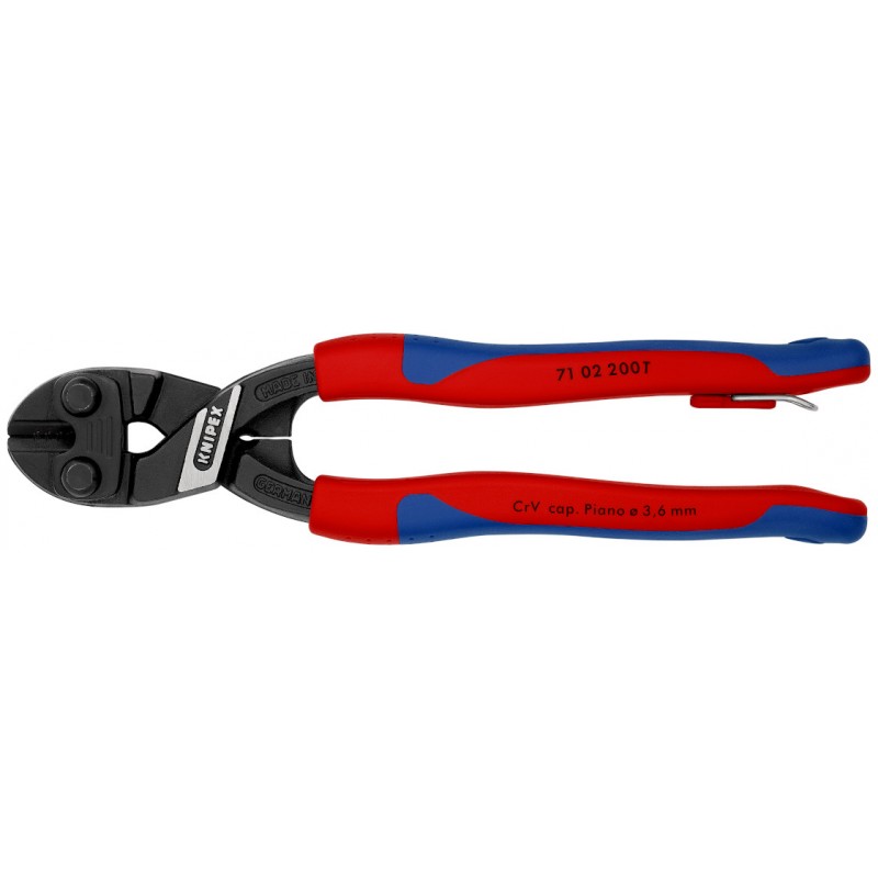 71 02 200 T CoBolt® Συμπαγής κόφτης πείρων, λυγισμένος με δακτύλιο στερέωσης KNIPEX