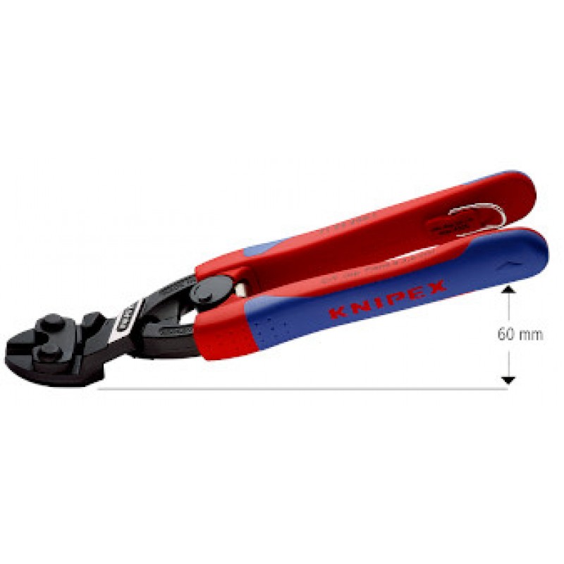 71 22 200 T CoBolt® Συμπαγής κόφτης πείρων, λυγισμένος με δακτύλιο στερέωσης KNIPEX