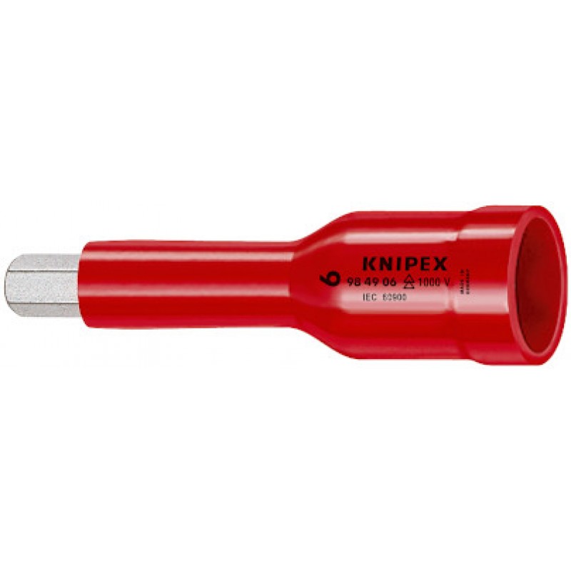 98 49 06 Καρυδάκι Εξάγωνο Allen 1/2" , 6 mm KNIPEX